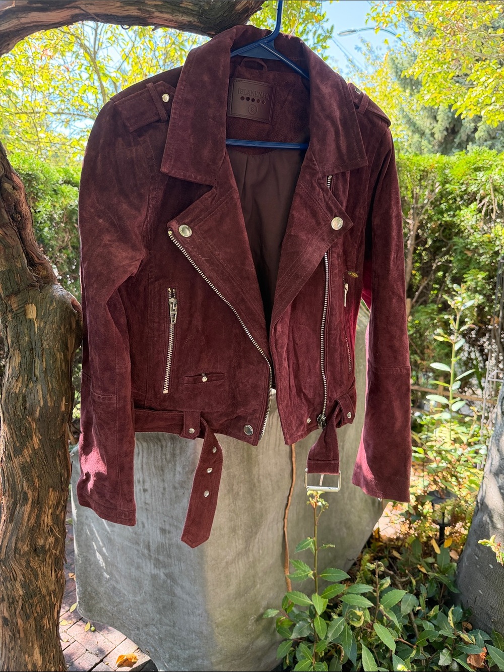 Blank NYC 100% Suede Leather Jacket size s